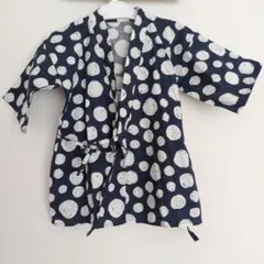 キッズ　甚平120サイズ　ネイビー