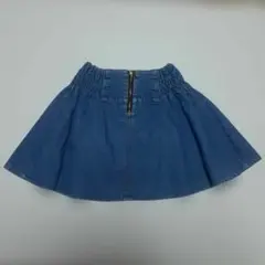 a.v.v デニムブルー フレアスカート ウエストゴム 140cm