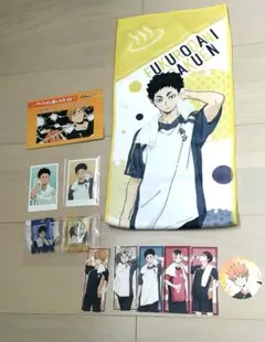 ハイキュー　極楽湯コラボ　まとめ売り　タオル　ブロマイド　ステッカー　アクキー