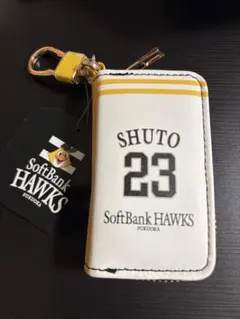 福岡ソフトバンクホークス 周東選手 キーリング付きコインケース