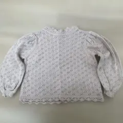 Bebe Organic 透かし編コットンニット　4y
