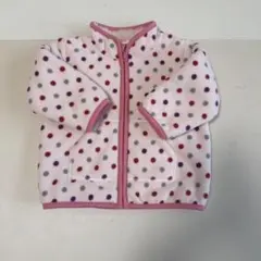 ユニクロ　ドット柄　フリース　90サイズ 保育園着