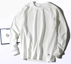 Fruit Of The Loom 8.5oz厚手 ロンTシャツ Lホワイトのサムネイル