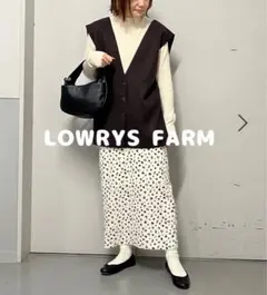 【LOWRYS FARM】2wayウールライクベスト