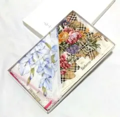 Burberrys 旧ロゴ & Trussardi ハンカチ2枚 ギフトセット