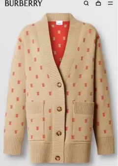 BURBERRY バーバリー モノグラム カーディガン
