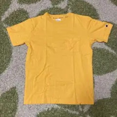 チャンピオン製黄色ポケットTシャツ