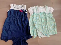 70cm familiar べべ ロンパース 2点まとめ売り