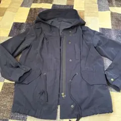 ネイビー フード付きジャケット