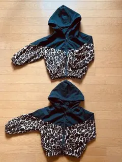 ヒョウ柄ジャケット 130cm 2着セット ポリエステル製