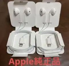 【新品未使用】iPhone純正イヤホン２個セット