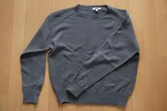 uniqlo Uグレーグリーン　セーター　ニット