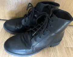 黒 レースアップ ブーツ
