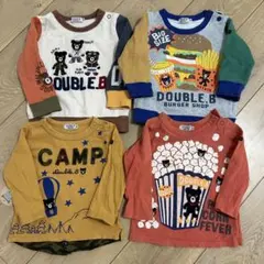 DOUBLE.B 長袖Tシャツ　トレーナーセット 4点