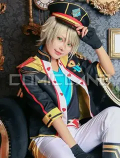 ［セール中］あんスタ　ALKALOID 天城一彩 ユニット衣装M ウィッグ 靴付