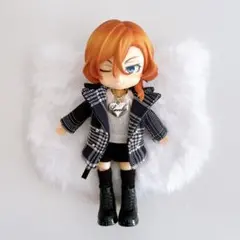 ★オビツ11 ねんどろいどどーる 服　ジャケット　チェック柄　黒　紺　ドール服