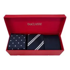 DoCLASSE ネクタイ 3本セット ギフトBOX付 メンズ ビジネス 美品✨ DoCLASSE ネクタイ 3本セット 洗濯ネット付 父の日 ギフト