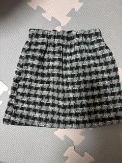 GU チェック柄スカート 110