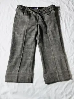 バーバリー　おしゃれクロップドワイドパンツ、ガウチョパンツ、キュロットパンツ