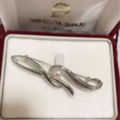 伊勢　真珠　ブローチ　シルバー