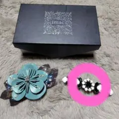 miiko ginta ④⑦ imac花フラワー花束 べっ甲っぽいバレッタ miiko ginta ④⑦ imac花フラワー花束 べっ甲っぽいバレッタ ⑦