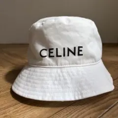 CELINE セリーヌ バケットハット Mサイズ 貴重初期モデル ホワイト