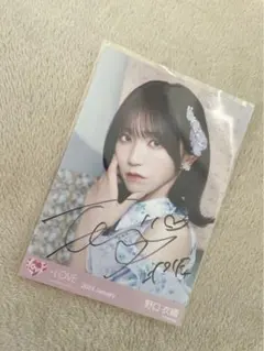 ＝LOVE生写真 野口衣織直筆(6周年コンサート衣装)