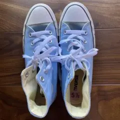 お値下げ⭐︎新品未使用　コンバース　converse 水色　24.5 usaのサムネイル