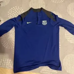 FCバルセロナ NIKE 長袖トレーニングトップ ネイビー×ターコイズ