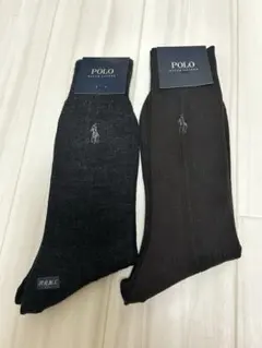 新品未使用 ポロ ラルフローレン メンズソックス 2足セット