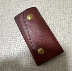 イルビゾンテ　キーケース　ボルドー　レッド