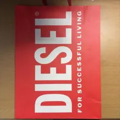 DIESEL ディーゼル ショップ袋 ショッパー 赤