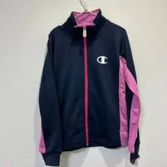 Chammpio チャンピオン （140）ジャージ上下 紺 ピンク
