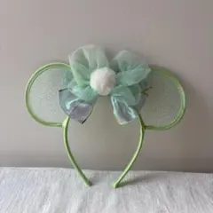ミントグリーン　カチューシャ　ティンカーベル