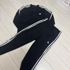 adidas 黒 ジャージセット 160