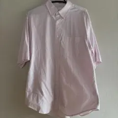 GU/ジーユー　オックスフォードオーバーサイズシャツ M ピンク