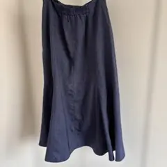 earth music & ecology ブルーフレアロングスカート