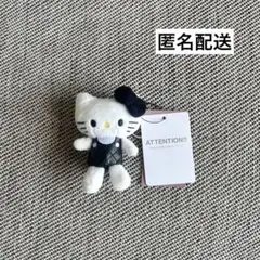 ハローキティ　トイキーホルダー　ローリーズファーム　ブラックキルト