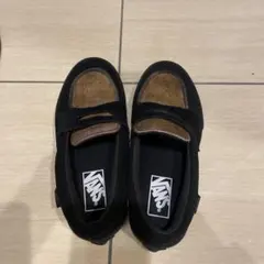 Vans 黒 スエード ローファー23.5