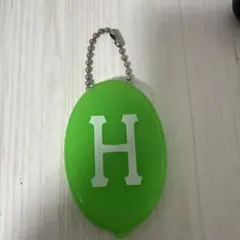 HUF コインケース 緑色 楕円形