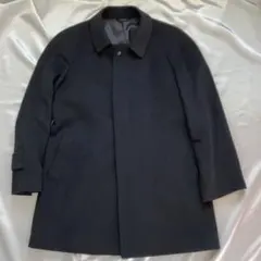 Valentino Rudy ステンカラーコート Lサイズ 黒　カシミヤ100％