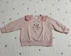 コトリ cottoli ディズニー フェイスモチーフトレーナー ピグレット90