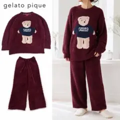 新品C6 ジェラートピケ サテンブラウス＆ロングパンツ ルームウェア
