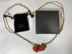K.J.L by Kenneth Jay Lane ストロベリー ネックレス×2のサムネイル