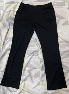 ブラックパンツ　カジュアルパンツ　黒　LLサイズ