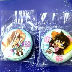 名探偵コナン☓くら寿司　灰原哀　毛利蘭　缶バッジ