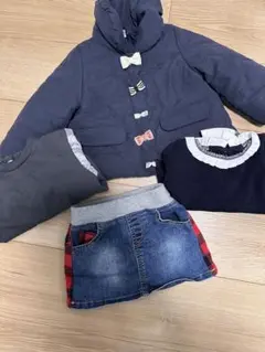 ベビー服80センチ　petit mine 紺系