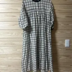 チェック柄 ロングシャツ 원피스 サマンサモスモス