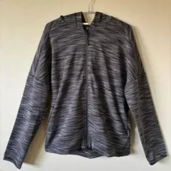 古着 ADIDAS GOLF アディダスゴルフ ジップパーカー グレー　L