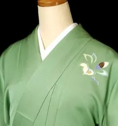 6193■　抽象花文様　色彩豊かな　附下訪問着　美品